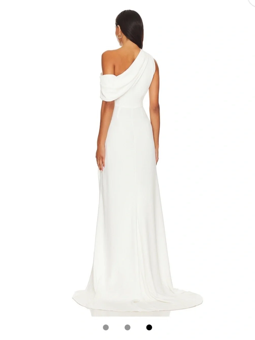 Elliatt Ivory One-Shoulder Isadora Gown - Picture 3 of 5